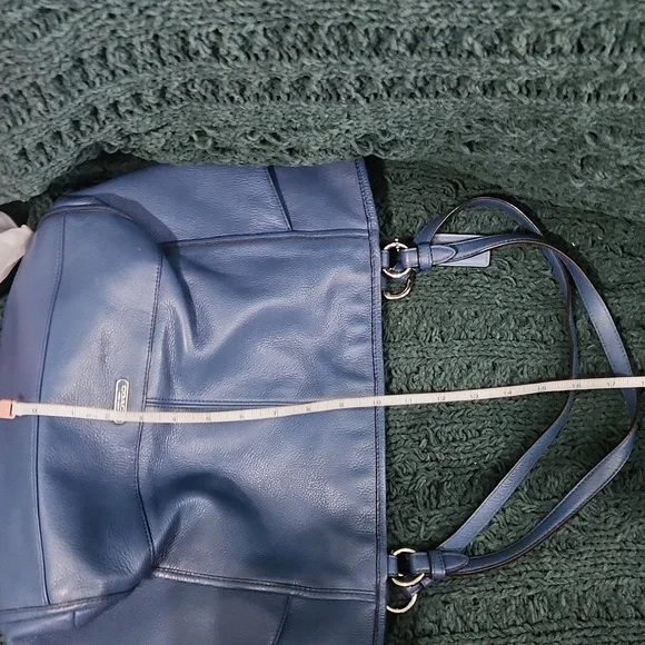 Coach Park Carrie Blue Leather Shoulderbag - Picture 15 of 15